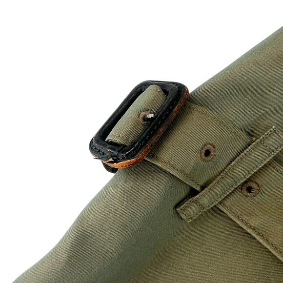 Burberry Green Khaki Trench Coat - Picture 13 of 15